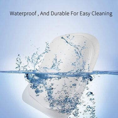 Lonkenn Bathtub Pillow, Ergonomic Bath Pillow, Stylish PU Bath Pillow with Suction Cups, Waterproof Bathtub Cushion, High-Quality Non-Slip Bath Pillow, Bathroom Accessories, for Bathtub, Spa White