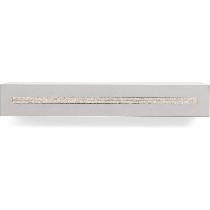 Buchenbusch urban design key board with concrete shelf 'light edition' 33x6x5 cm, key board wall, key storage hallway, (white mottled)
