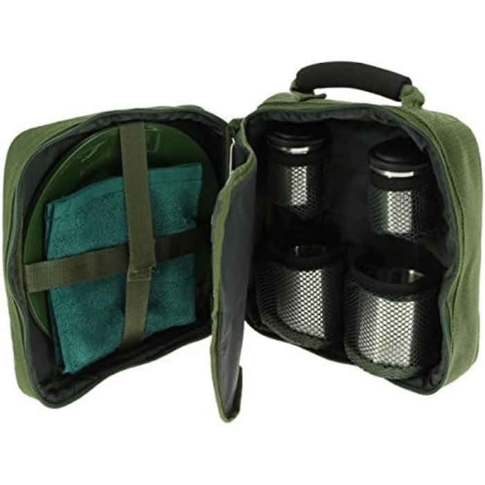 13-Piece Deluxe G8DS® Camping Cookware, Cups, and Utensils for 2 People - Camping Cookware Utensil Dish Set - Survival Outdoor