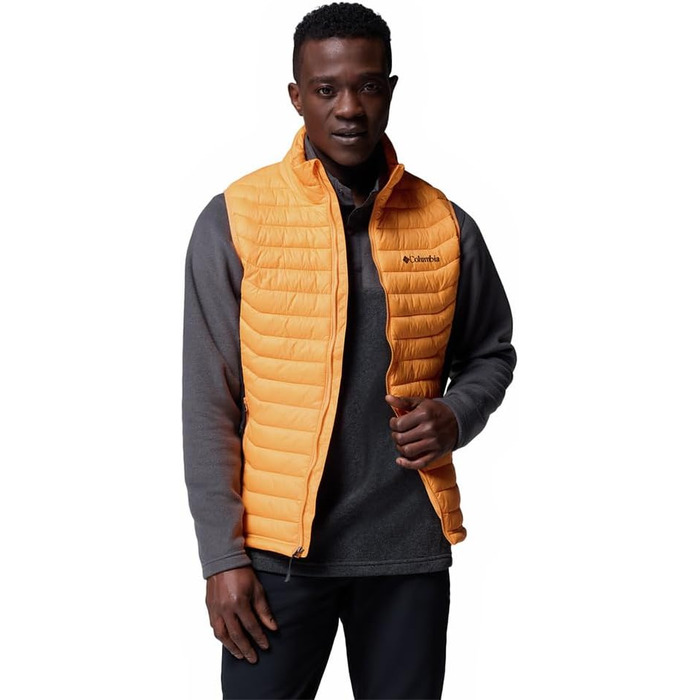 Жилет чоловічий Columbia Powder Pass, пуховий, XXL, Koi/Schwarz