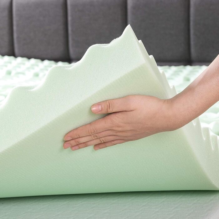 Best Price Mattress Topper made with Memory Foam and Soothing Green Tea Infusion, CertiPUR-US Certified, 10.2 inches