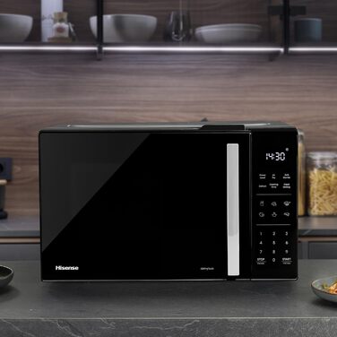 Мікрохвильова піч Hisense H23MOBS5HC 23 л, 900 Вт, AirFry, 4 в 1, чорна