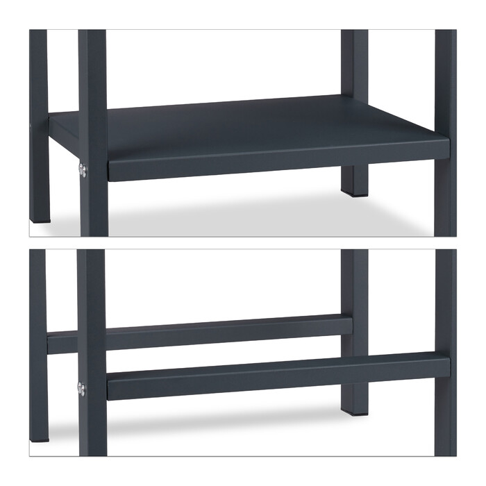 Relaxdays Firewood Rack with 2 Shelves