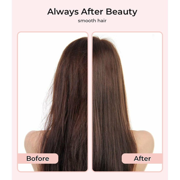 Плойка для волосся PRITECH з титановою пластиною, LCD-дисплеєм, регулюванням температури 150–230°C, універсальна напруга (Рожева)