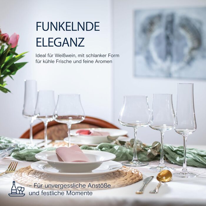 Набір коктейльних склянок Crystal Bohemia (6 шт), 300 мл, миючі в посудомийній машині, стійкі до подряпин, довговічні - розкішні склянки з кришталю, ідеальні для коктейлів, лонгдрінків та стильних заходів