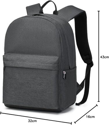Стильний рюкзак для підлітків та студентів: легкий, водонепроникний, для ноутбука 15.4