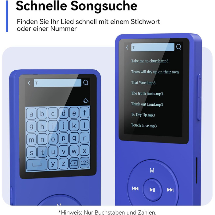 MP3 плеєр AGPTEK 32GB Bluetooth 5.3, 1.8