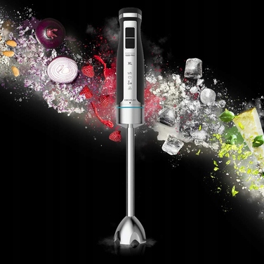 Занурювальний блендер Cecotec POWERGEAR 1500 XL PRO, 1500 Вт, сріблястий/сірий