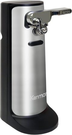 Електричний консервний ніж Kenmore 3-в-1 з точилкою для ножів і відкривачкою для пляшок, автоматичний, чорний