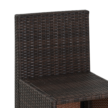 Набір садових меблів Outsunny з ротангу Polyrattan, 5 предметів. Лаунж-набір для саду, балкону або тераси, стійкий до погодних умов та елегантний.