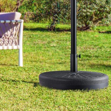 Casaria® Parasol Base 38 to 48mm Fillable Parasol Stand Balcony Garden