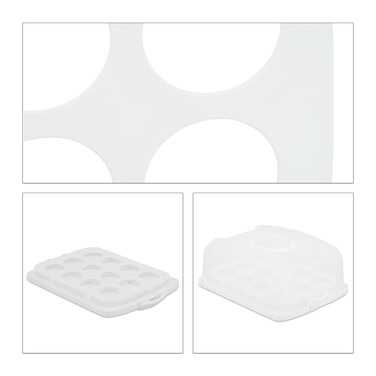 Relaxdays Rectangular Cake Box