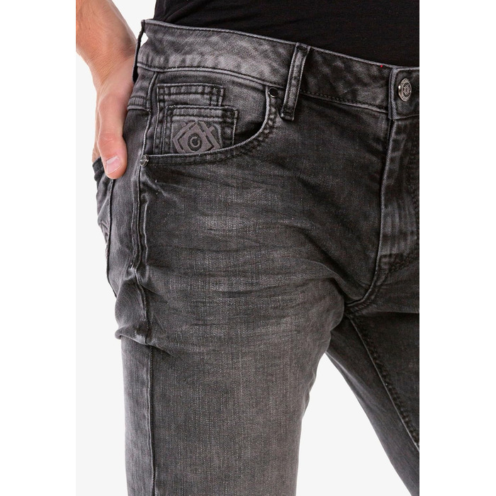Чоловічі джинси Cipo & Baxx Modern Denim, антрацит (34W/34L) | Стильні джинси для міста та відпочинку