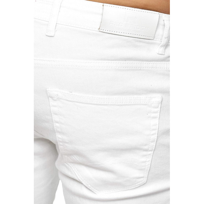 Джинси чоловічі Slim Fit, еластичний денім, 5 кишень, білі, 32W/34L, повсякденні та офісні