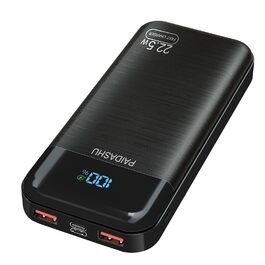 Power Bank 27000mAh 22.5W Klein: Зовнішній акумулятор для смартфонів, планшетів, подорожей та кемпінгу з LCD дисплеєм, USB-C та 2x USB-A