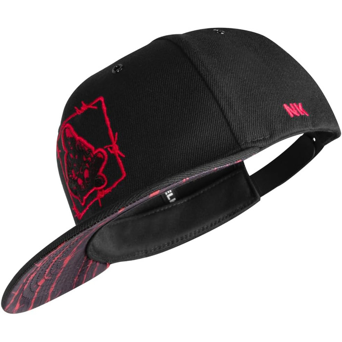 Кепка Nebelkind Snapback з прямим козирком, чорна, унісекс, регульований розмір