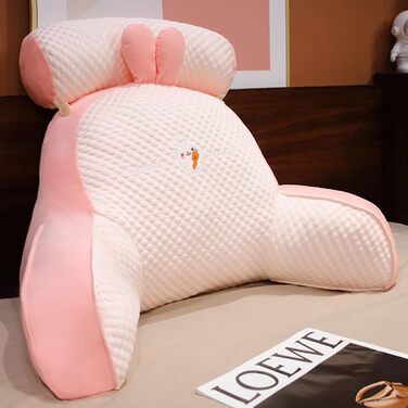 Підголовник для ліжка з підлокітниками, подушка для читання з підголовником та підлокітниками - для читання, відпочинку та перегляду телевізора (60x40 см)