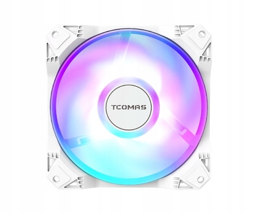 Рідинне охолодження AIO TCOMAS LE100 240 ARGB (2x120мм, до 2500RPM), Біле