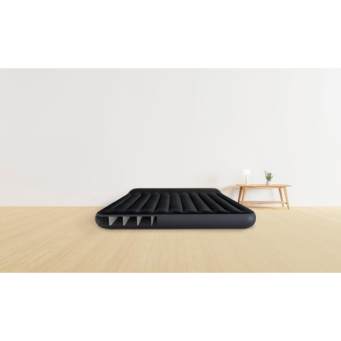 Надувний матрац Intex Dura Beam Pillow Rest King 182x203x25 см чорний (без насоса)