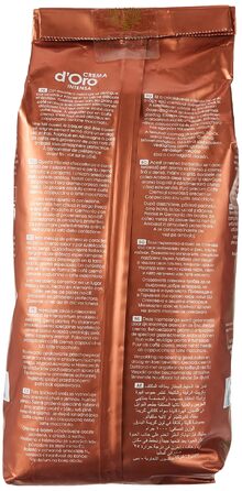 Кава в зернах Dallmayr Crema D'Oro Medium Roast, інтенсивна та пряна, 1 кг (набір 4 упаковки)