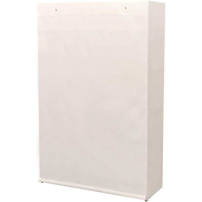Тканинна шафа для одягу vidaXL 110x40x170 см біла, спальня, вітальня, гардероб, органайзер