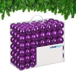 Relaxdays Set of 100 Christmas Baubles