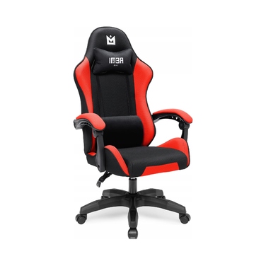 Ігрове крісло IMBA seat Strider, тканина, чорно-червоне