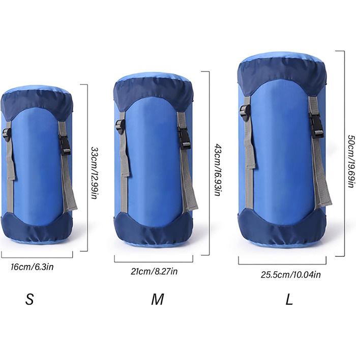Psdndeww Space-Saving Sleeping Bag Cover Made of Polyester Ripstop Fabric for Storage for Travel and Outdoor Activities