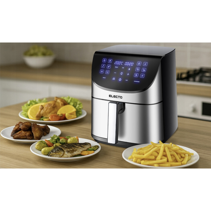 Аерофритюрниця Electo AIRCRISP 8л, 2000 Вт, 14 програм