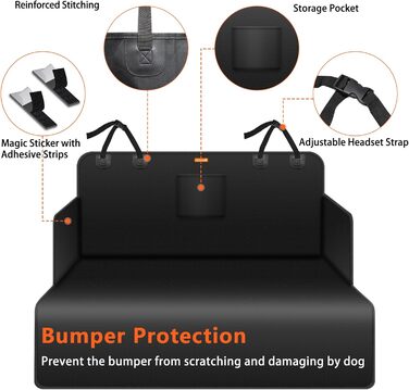 Захист для багажника автомобіля Alfheim для собак, неслизький, водонепроникний, антифлексинговий, для маленьких авто та SUV