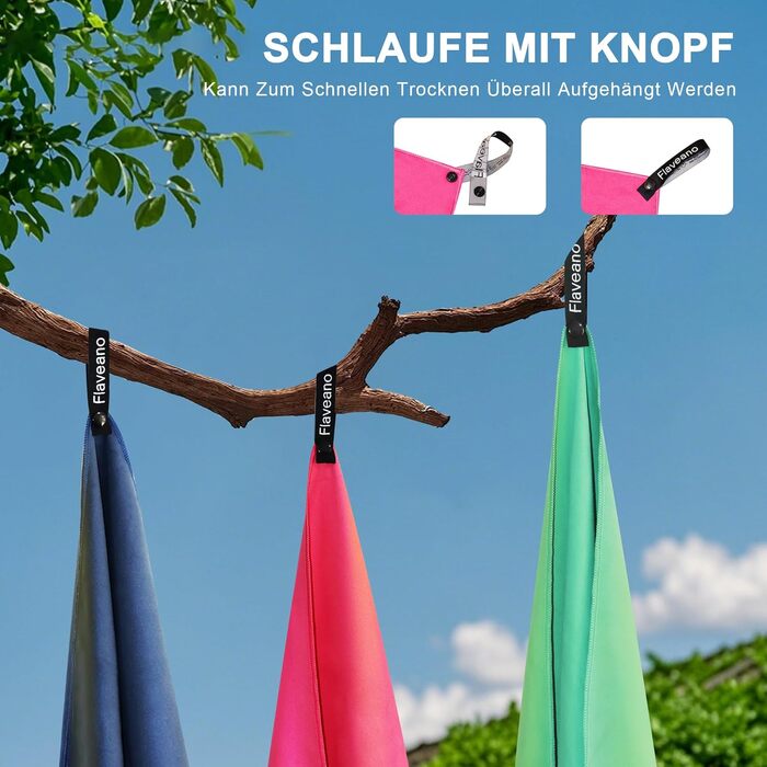 Набір рушників з мікрофібри (3 шт.) – швидковисихаючі, для подорожей, спорту, пляжу (180x90cm, 80x40cm, 50x30cm), рожеві