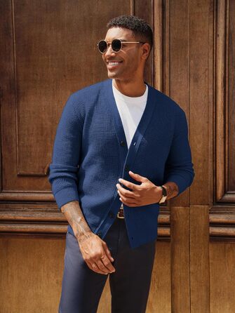 Чоловічий кардиган PJ PAUL JONES з в'язаним візерунком 