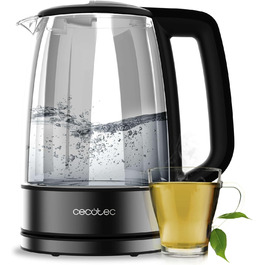 Cecotec ThermoSense 1.7L Electric Kettle - Borosilicate Glass, 2200W, 360° Swivel Base, LED Indicator, Safety System