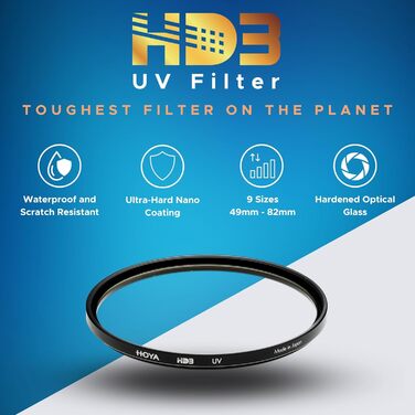 Фільтр Hoya HD3 UV 62mm з 32-шаровим нанопокриттям
