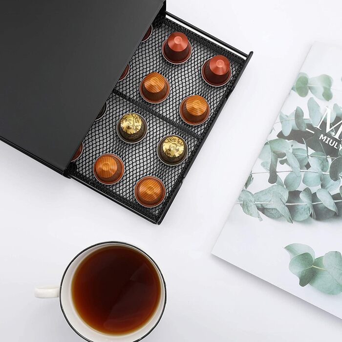 Організатор для капсул Dolce Gusto та Nespresso, ящик на 20 капсул, чорний