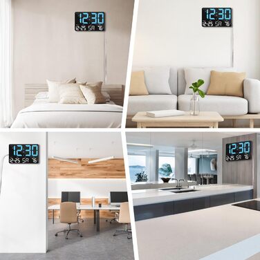 SZELAM Digital Clock, Large Display, 11.5