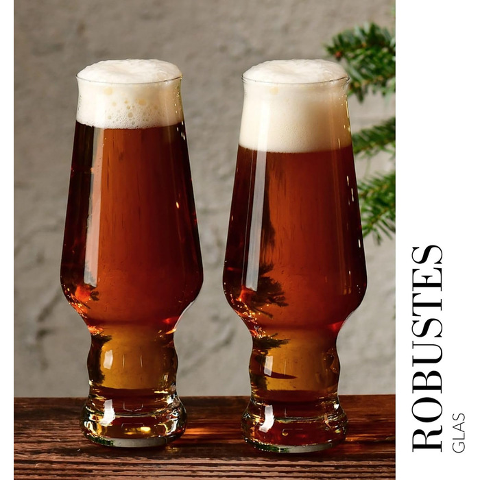 Набір склянок KROSNO Craft Bier Splendour | 6 шт., 400 мл | Для пива, вечірок, посудомийна машина