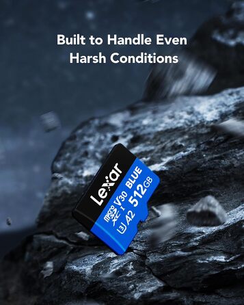 Карта пам'яті Lexar Blue MicroSDXC UHS-I 256GB, швидкість до 160 МБ/с (набір 2 шт, разом 512ГБ)