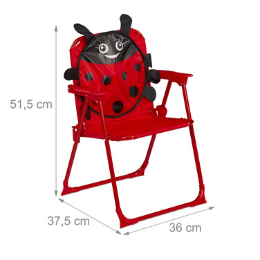Relaxdays Children's Folding Chair with Design