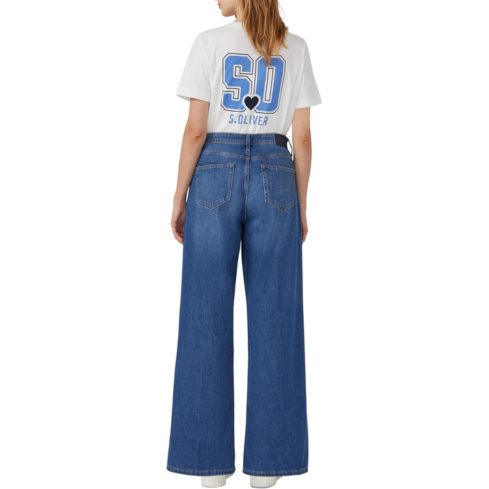 Джинси s.Oliver Suri Regular Fit High Rise Wide Leg сині (48)