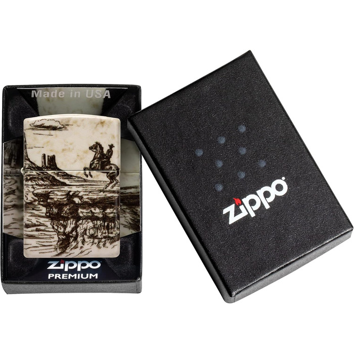 Запальничка ZIPPO оригінальна бензинова з дизайном Дикий Захід (Wild West Scene Design 60006580)