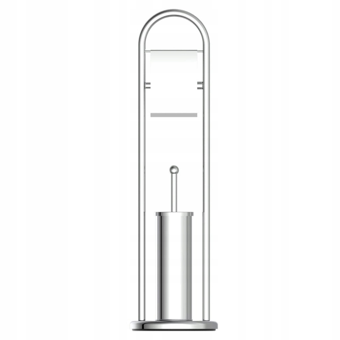 Тримач для туалетного паперу та йоржик для унітаза EISL, хром, 80 см