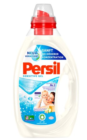 Рідкий засіб для прання Persil Sensitive Gel для алергіків та дітей з алое вера, гіпоалергенний гель для чутливої шкіри, 1 л (набір 4 шт)
