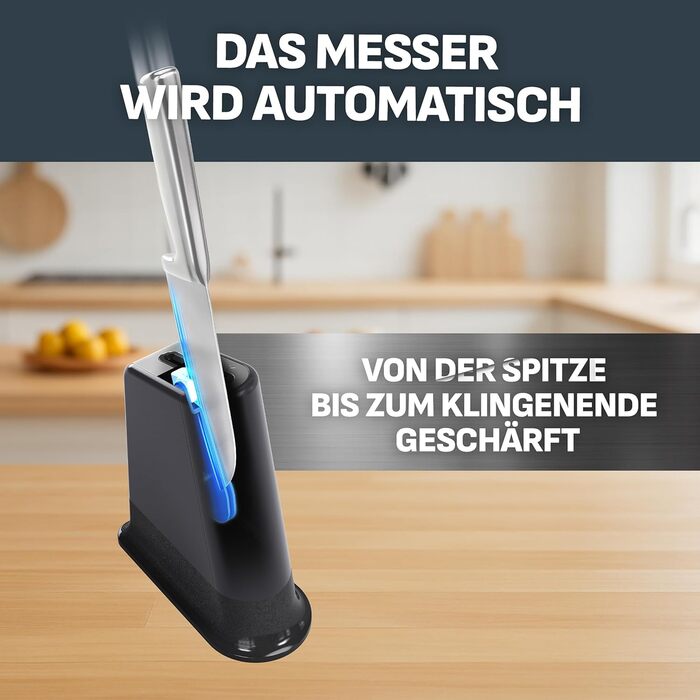 Набір ножів Tefal EverSharp Pro 6 предметів, блок для самозагострення, нержавіюча сталь, чорний (K297S744)