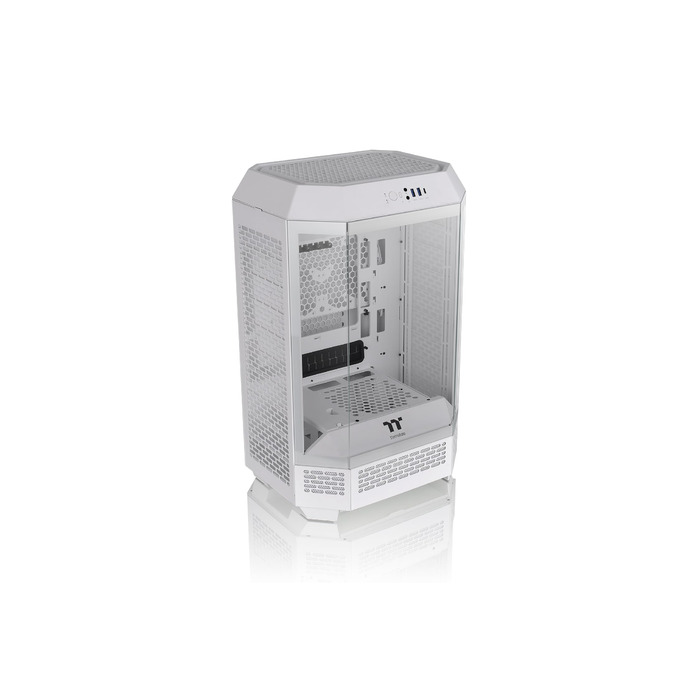 Корпус ПК Thermaltake The Tower 300 Snow (Білий) Micro Tower, Micro-ATX/mini-ITX, вертикальний дизайн, 3x Tempered Glass, 2x140mm PWM вентилятори, підтримка радіатора до 420mm, опціональний кріплення для стійки