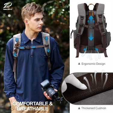 Рюкзак для фотокамери Padwa Lifestyle з водовідштовхуваного канвасу, 16
