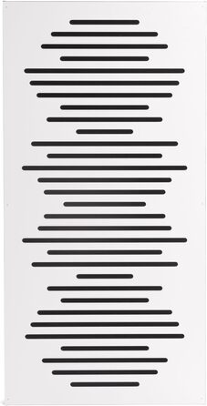 Акустичні панелі Bluetone WaveFuser PRO для звукоізоляції та шумопоглинання, декоративний диффузор для стін у студію, офіс та дім (Білий, 100x50x5 см)