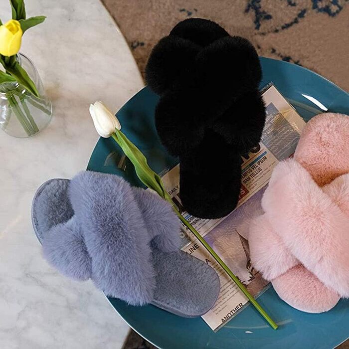Тапочки жіночі зимові з плюшу, теплі, неслизькі, зручні, жіночі. Кольори: білий (41/42 EU), рожевий