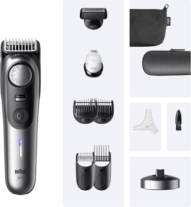 Триммер для бороди Braun Series 9 BT9565: професійний набір 14 в 1, титанове лезо, до 180 хв роботи, водонепроникний, 52 налаштування довжини
