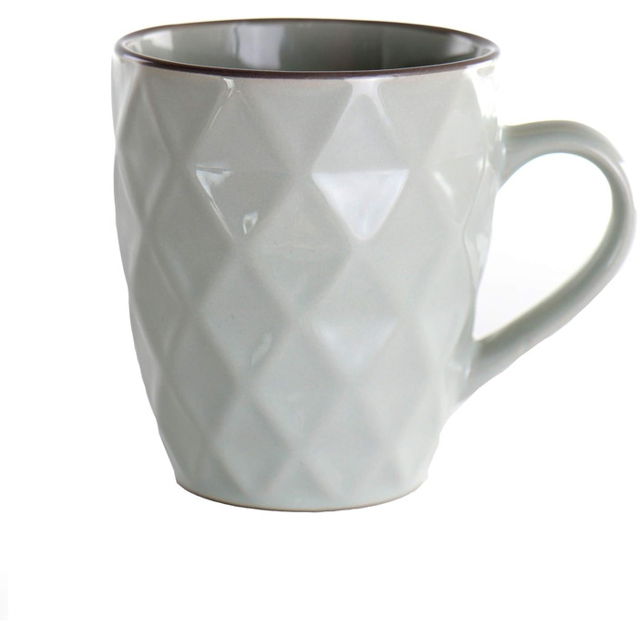 Набір посуду Elama Tahiti з каменю, 16 предметів, сірий та перламутровий